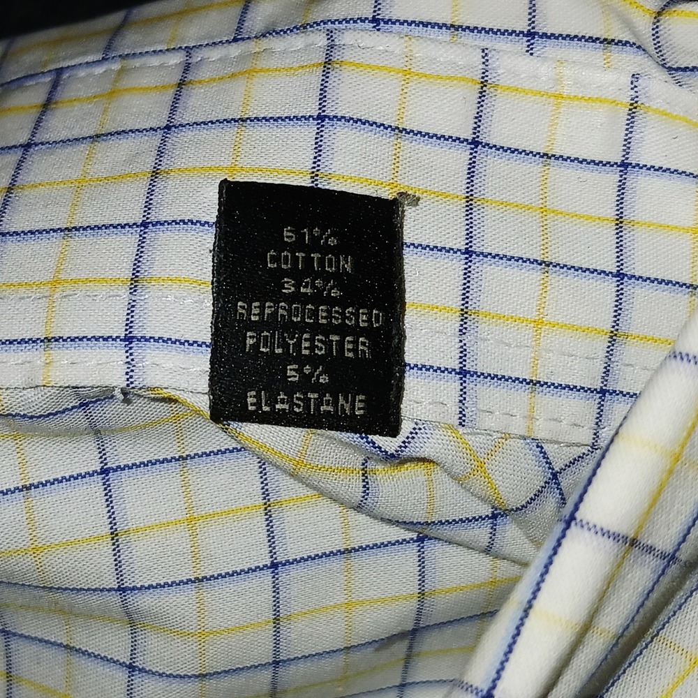LAUREN Ralph Lauren Mens Stretch Fabric Regular Fit Plaid Button Large Shirt - Picture 4 of 9